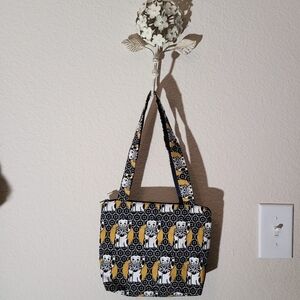 Gold Black Tote